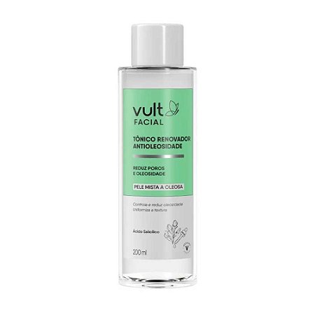 TÔNICO FACIAL RENOVADOR ANTIOLEOSIDADE 200ML VULT