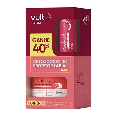 KIT FACIAL CREME ANTISSINAIS E BALM MELANCIA VULT