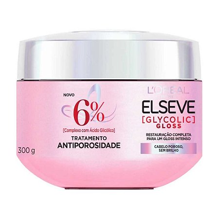 MÁSCARA ANTIPOROSIDADE GLYCOLIC GLOSS 300G ELSEVE L'ORÉAL