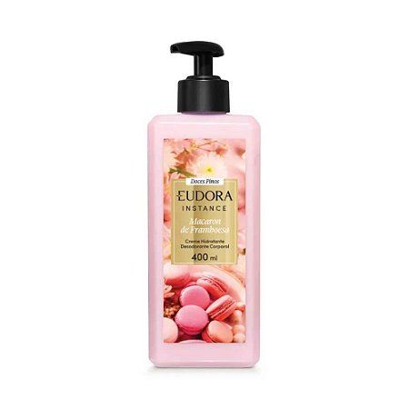 INSTANCE HIDRATANTE CORPORAL MACARON DE FRAMBOESA 400ML EUDORA
