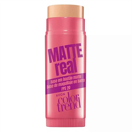 BASE EM BASTÃO MATTE REAL 120NQ COLOR TREND AVON