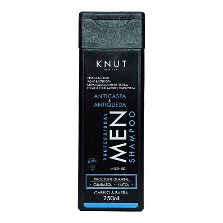 SHAMPOO PROFESSIONAL MEN CABELO E BARBA 250ML KNUT