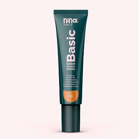 BASE LÍQUIDA MATTE BASIC COR 4 NINA MAKEUP