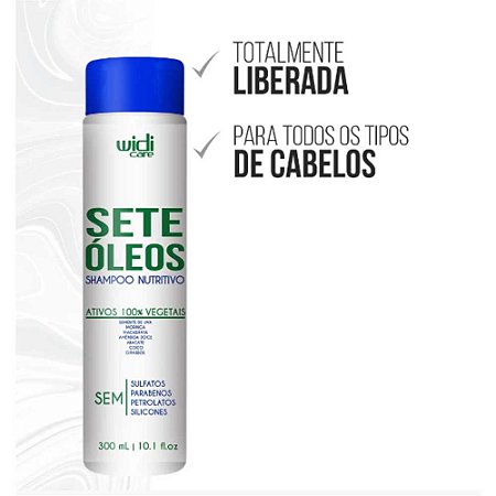 SHAMPOO NUTRITIVO SETE ÓLEOS 300ML 0094 WIDI CARE