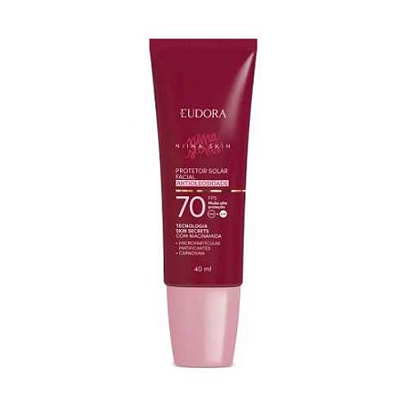 PROTETOR SOLAR FACIAL ANTIOLEOSIDADE FPS70 40ML NIINA SKIN EUDORA
