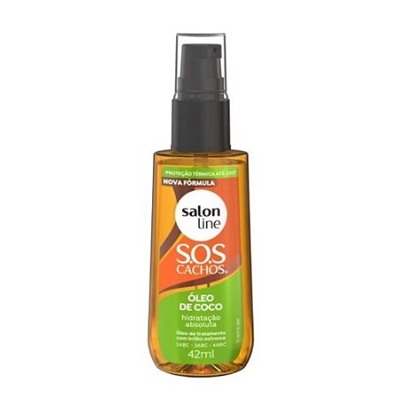 ÓLEO DE COCO HIDRATAÇÃO ABSOLUTA SOS CACHOS 42ML 32136 SALON LINE