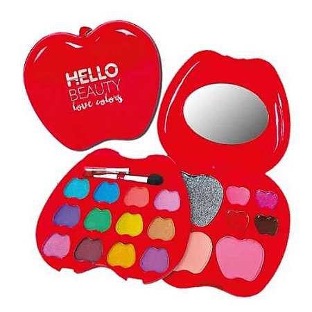 KIT MAQUIAGEM MAÇA HB-645 HELLO BEAUTY