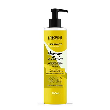 HIDRATANTE CORPO E ROSTO MARACUJÁ & ALECRIM 200ML LABORENE