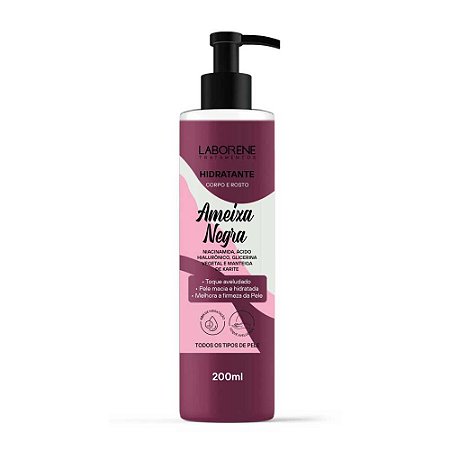 HIDRATANTE CORPO E ROSTO AMEIXA NEGRA 200ML LABORENE