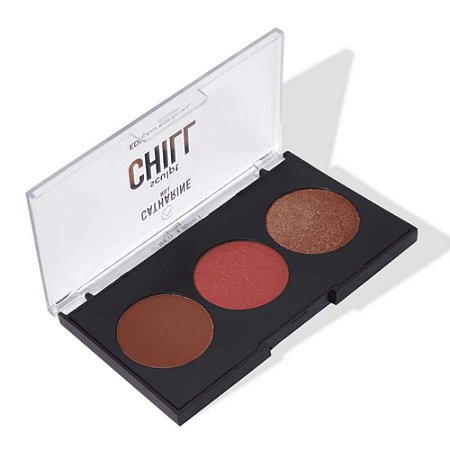 PALETA SCULPT CHILL CONTORNO, BLUSH E ILUMINADOR 1022-K3 CATHARINE HILL