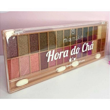 PALETA DE SOMBRAS 28 CORES HORA DO CHÁ MIAMAKE
