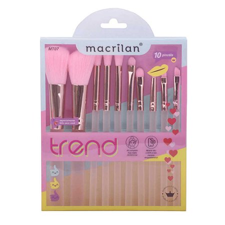KIT 10 PINCÉIS TREND MT07 MACRILAN