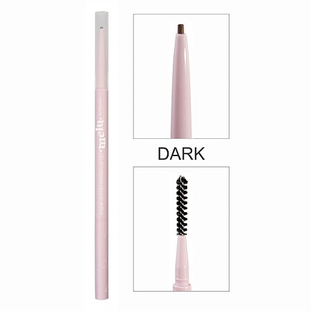 LÁPIS PARA SOBRANCELHAS 2 EM 1 MELU 03 DARK RR-2401-3 RUBY ROSE