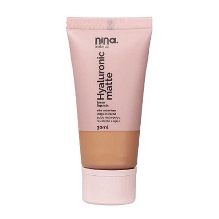 BASE LÍQUIDA HYALURONIC MATTE COR 5 NINA MAKEUP