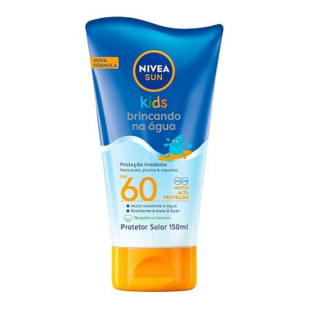 PROTETOR SOLAR KIDS BRINCANDO NA ÁGUA FPS60 150ML NIVEA