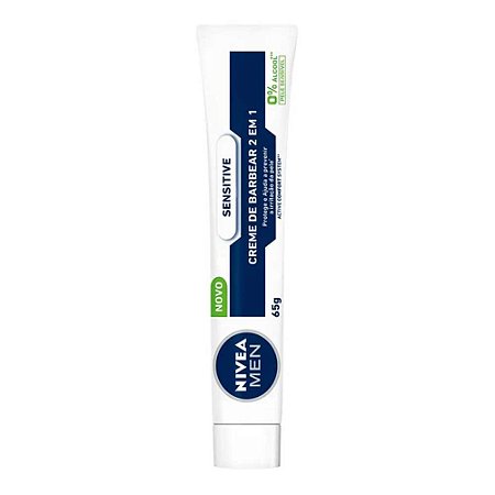 CREME DE BARBEAR 2 EM 1 SENSITIVE 65G NIVEA