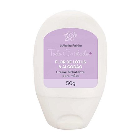 CREME HIDRATANTE PARA MÃOS FLOR DE LÓTUS & ALGODÃO 50G ABELHA RAINHA
