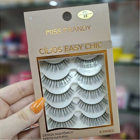 KIT 5 PARES DE CÍLIOS POSTIÇOS C22-1061 MISS FRANDY