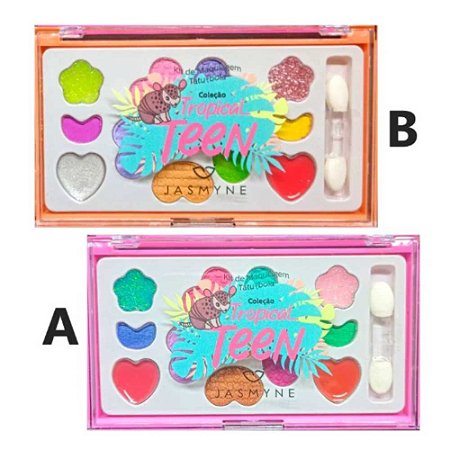 KIT MAQUIAGEM TATU-BOLA TROPICAL TEEN JSJ07026 JASMYNE
