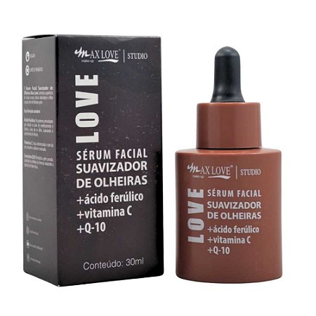 SÉRUM FACIAL SUAVIZADOR DE OLHEIRAS 30ML MAX LOVE