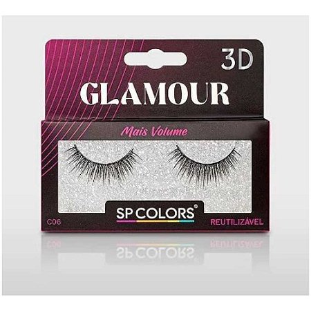 CÍLIOS POSTIÇOS GLAMOUR P02 SP-C06 SP COLORS