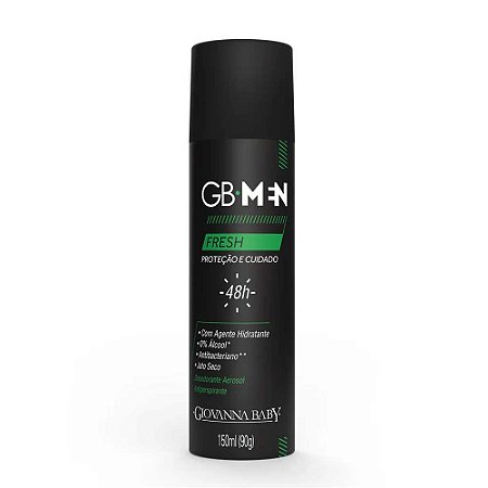 DESODORANTE AEROSOL FRESH GB MEN 150ML GIOVANNA BABY