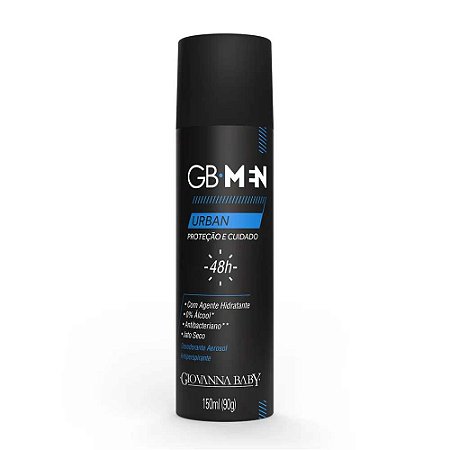 DESODORANTE AEROSOL URBAN GB MEN 150ML GIOVANNA BABY