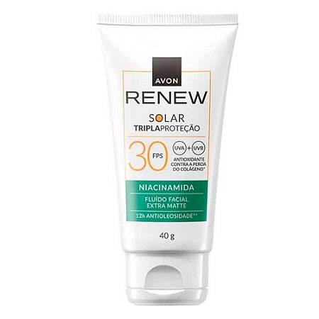 PROTETOR SOLAR NIACINAMIDA FPS30 TOQUE SECO 40G AVON