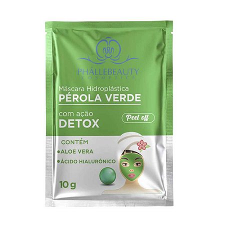 MÁSCARA FACIAL PÉROLA VERDE DETOX 10G PH0514 PHÁLLEBEAUTY