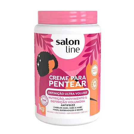 CREME DE PENTEAR DEFINIÇÃO ULTRA VOLUME 1KG 32445 SALON LINE