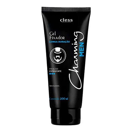 GEL FIXADOR CHARMING SPECIAL BLACK EXTRA FORTE 200G CLESS