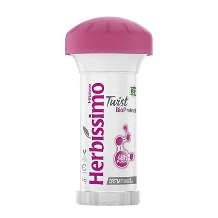 DESODORANTE EM CREME TWIST HIBISCO 45G HERBÍSSIMO