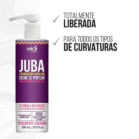 CREME DE PENTEAR TRANSIÇÃO CAPILAR PARA FIOS FINOS JUBA 500ML 3538 WIDI CARE