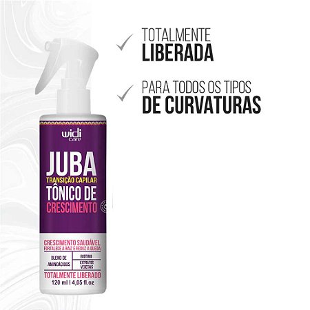 TÔNICO DE CRESCIMENTO TRANSIÇÃO CAPILAR JUBA 120ML WIDI CARE