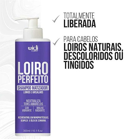 SHAMPOO MATIZADOR LOIRO PERFEITO 300ML 3675 WIDI CARE