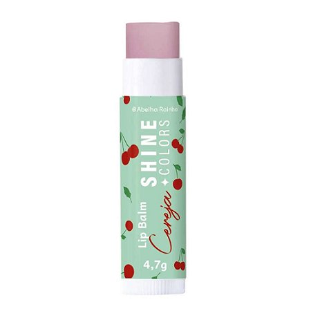 LIP BALM FRUTAS SHINE COLORS CEREJA ABELHA RAINHA