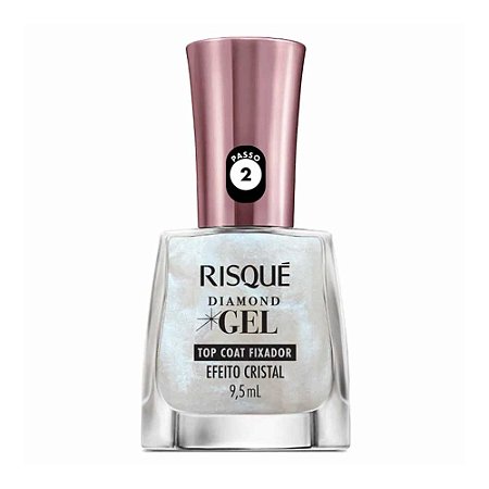 TOP COAT DIAMOND GEL EFEITO CRISTAL RISQUÉ
