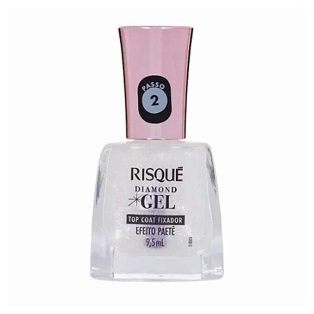 TOP COAT DIAMOND GEL EFEITO PAETÊ RISQUÉ