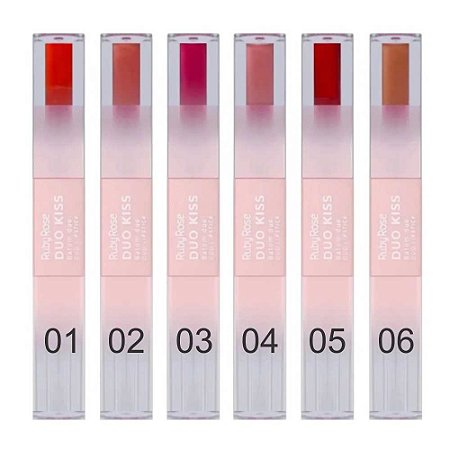 BATOM DUO KISS LÍQUIDO+GLOSS DK03 HB-L6203-3 RUBY ROSE