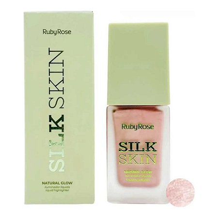 ILUMINADOR LÍQUIDO SILK SKIN NATURAL GLOW RADIANT PINK HB-F1601-1 RUBY ROSE