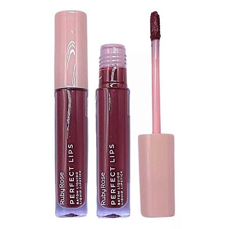BATOM LÍQUIDO PERFECT LIPS FEARLESS HB-L6200-1 RUBY ROSE