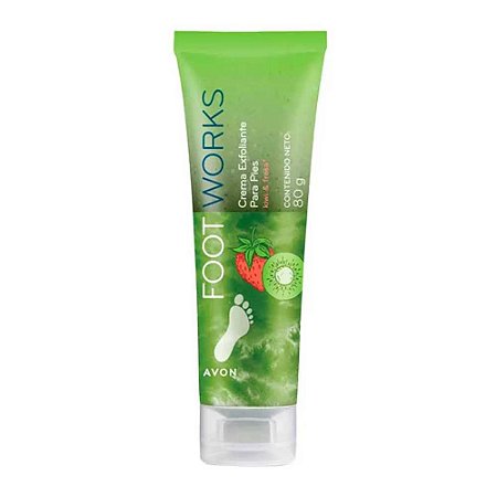 CREME ESFOLIANTE PARA OS PÉS FOOT WORKS 80G AVON