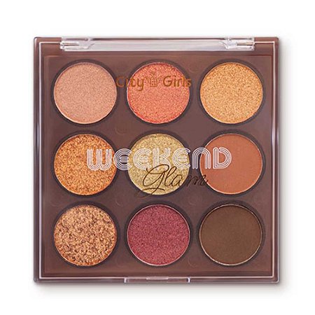 PALETA DE SOMBRAS 9 CORES COR A CG358 CITY GIRLS