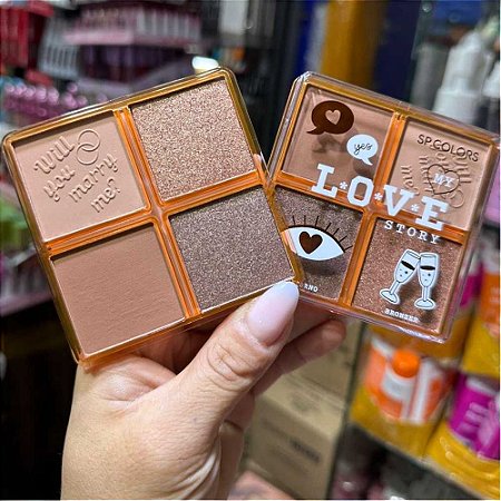 PALETA DUO CONTORNO E BRONZER LOVE STORY SP338 SP COLORS