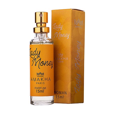 DEO COLÔNIA FEMININA LADY MONEY 15ML AMAKHA