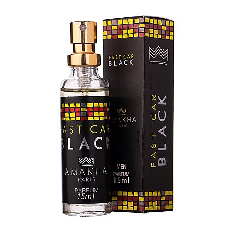 DEO COLÔNIA MASCULINA FAST CAR BLACK 15ML AMAKHA