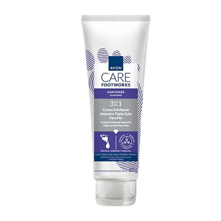 CREME ESFOLIANTE INTENSIVO PARA OS PÉS FOOT WORKS 80G AVON