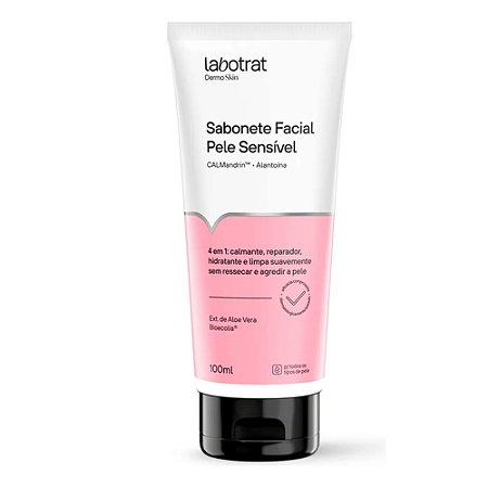 SABONETE FACIAL PELE SENSÍVEL 4 EM 1 100ML LABOTRAT