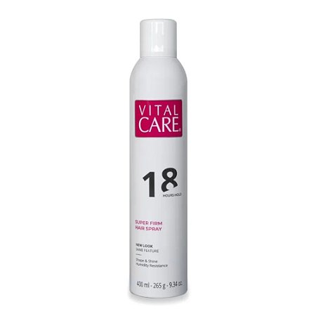 HAIR SPRAY SUPER FIRM 18 HOURS VITAL CARE 400ML