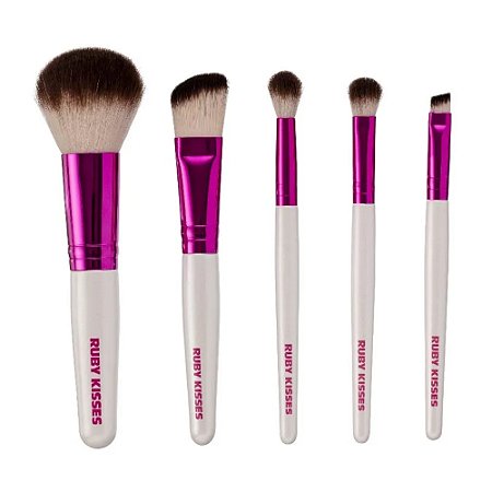 KIT DE PINCÉIS ROSTO E OLHOS RUBY KISSES